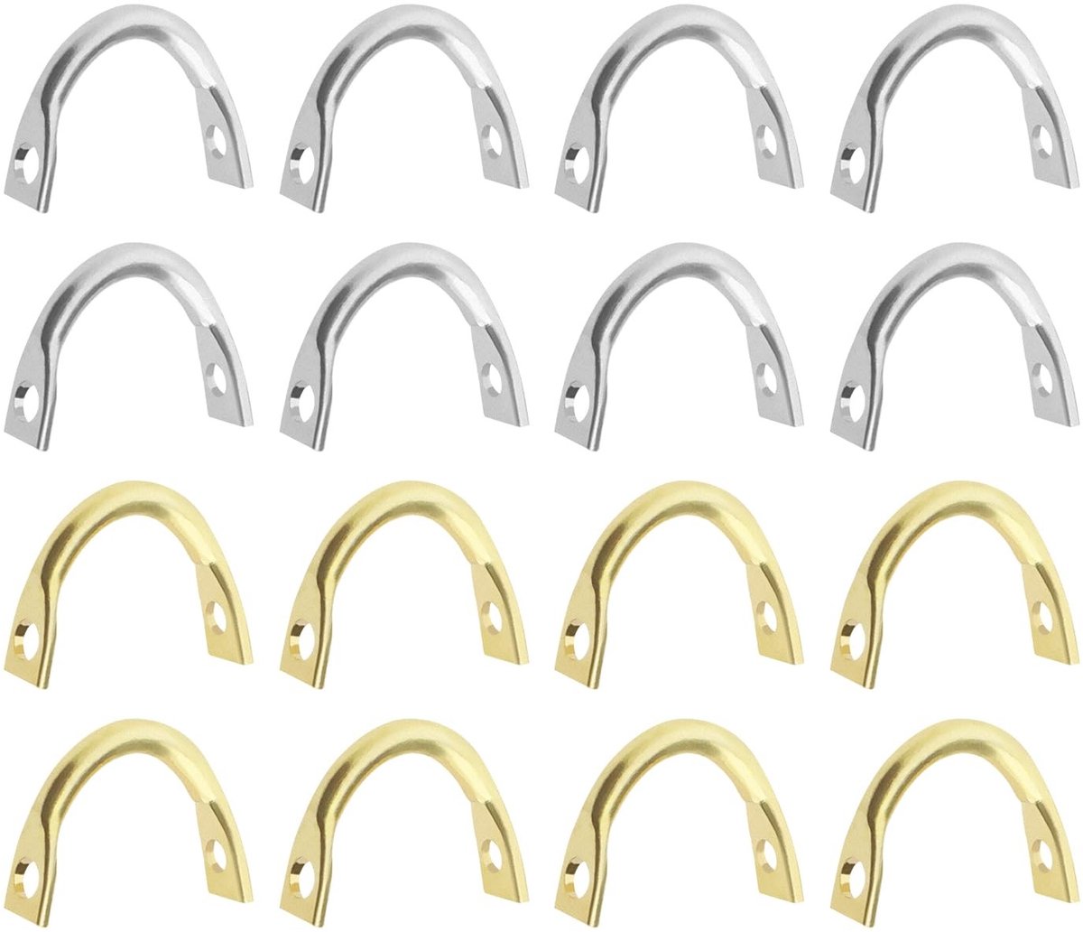 Dailygoods - Dailygoody - Vissen Clevis - U-vormige Clips - Duurzaam Koper - Goud en Zilver - Aas Maken - Geschikt voor Zoetwater en Zoutwater