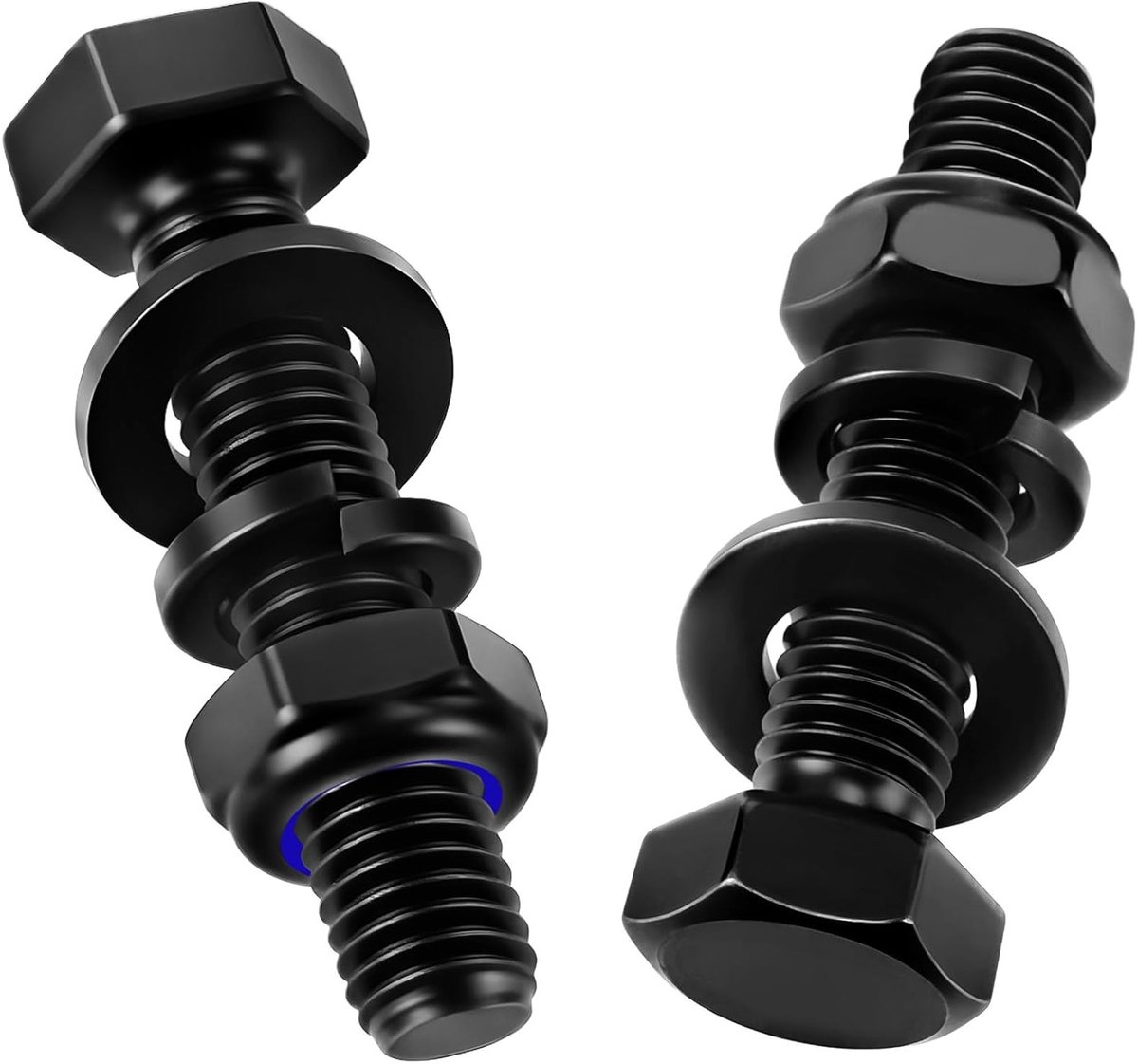 Hexagonale M6 x 16 mm Schroeven van Koolstofstaal met Zelfsluitende Moeren en Ringen voor Meubels en Auto's - Verpakking van 20 Stuks