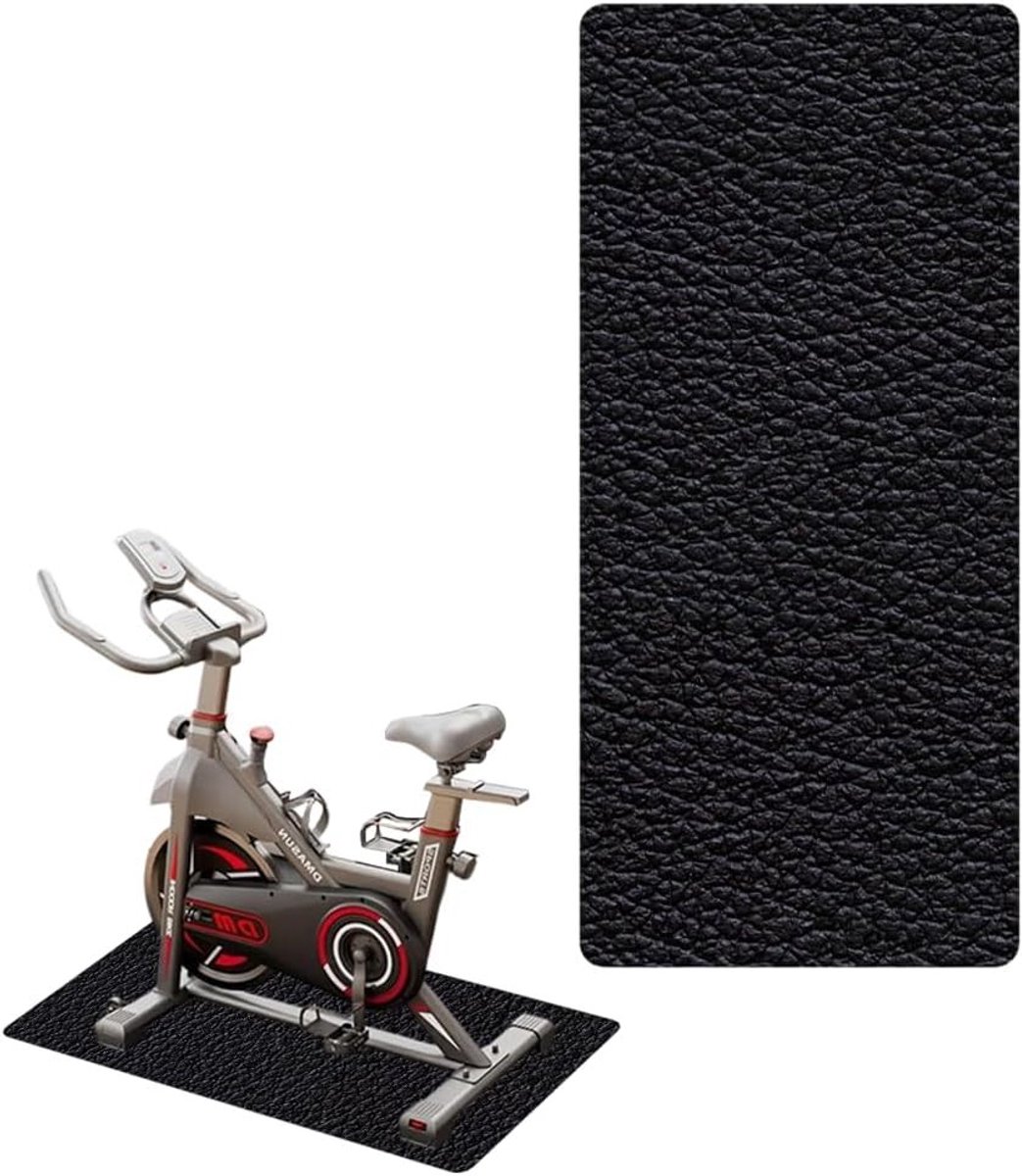 Set van 2 Vloerbeschermingsmatten voor Fitnessapparatuur, Antivibratie en Geluiddemping, 6 mm Dikte, Antislip PVC Matten voor Treadmill en Apparaten (1, 70 x 150 cm)