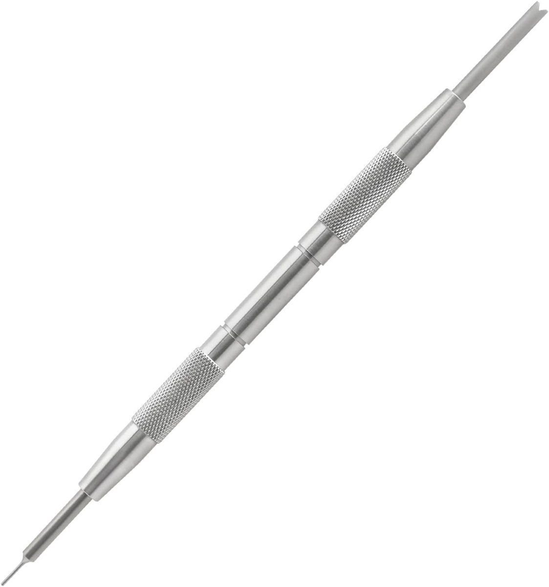 Spring Bar Tool met Dubbelpunt Ontwerp voor Horloge Band en Armband Vervanging - Geschikt voor DIY en Professioneel Gebruik, Zilver