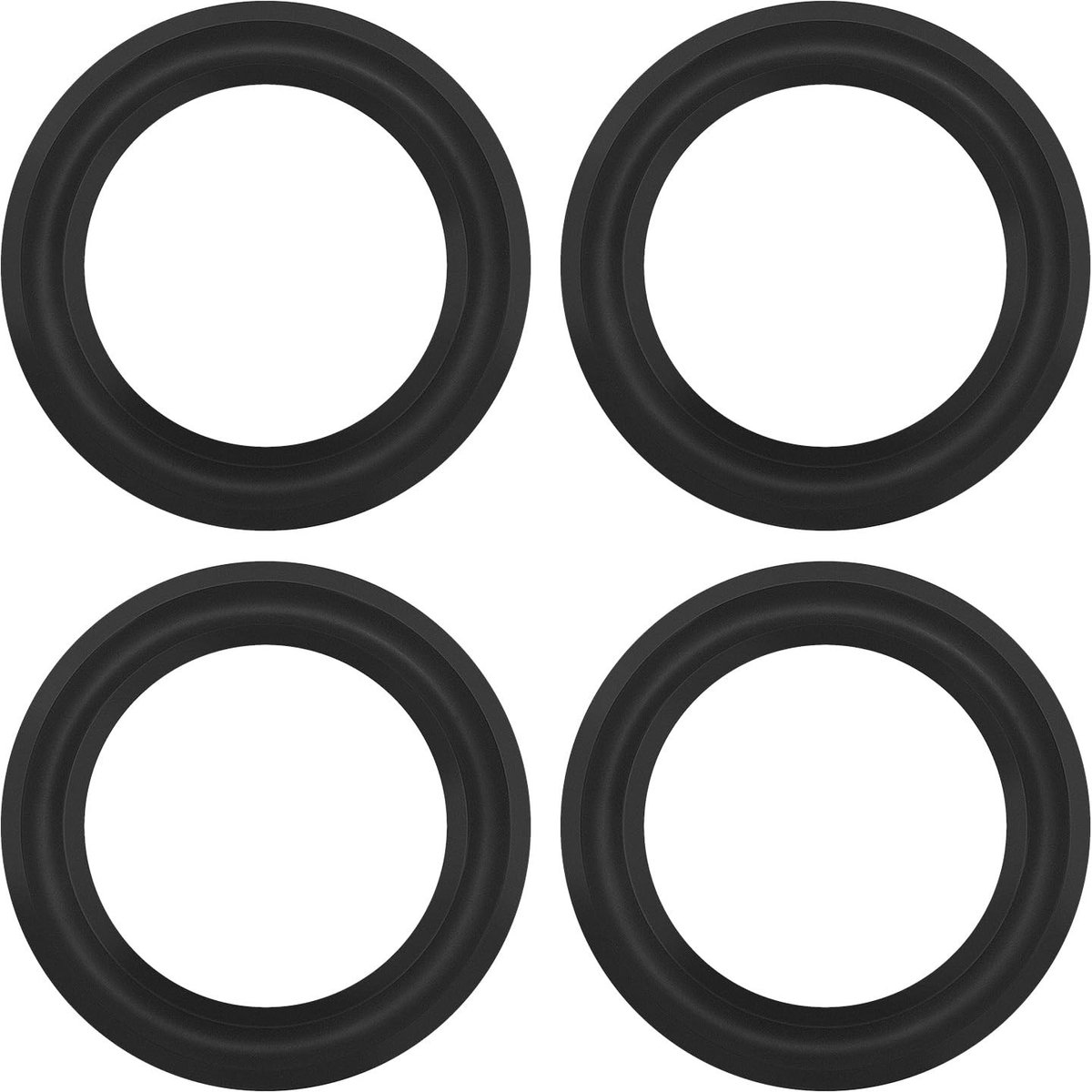 Dailygoody - Audio Speaker Reparatie Kit - Rubber Surround Ring - Zwart - Vervangingsonderdelen - Ideaal voor Zwaan Luidsprekers