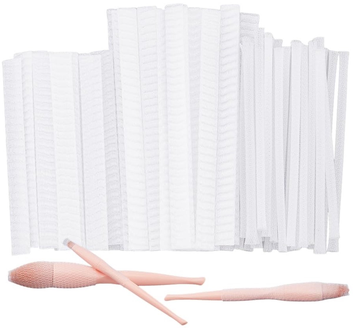 Dailygoody - Make-upkwastenbescherming - Herbruikbaar - Stretch Saver - Wit - Netafdekking - 150 stuks - Geschikt voor make-upkwasten - 3 maten
