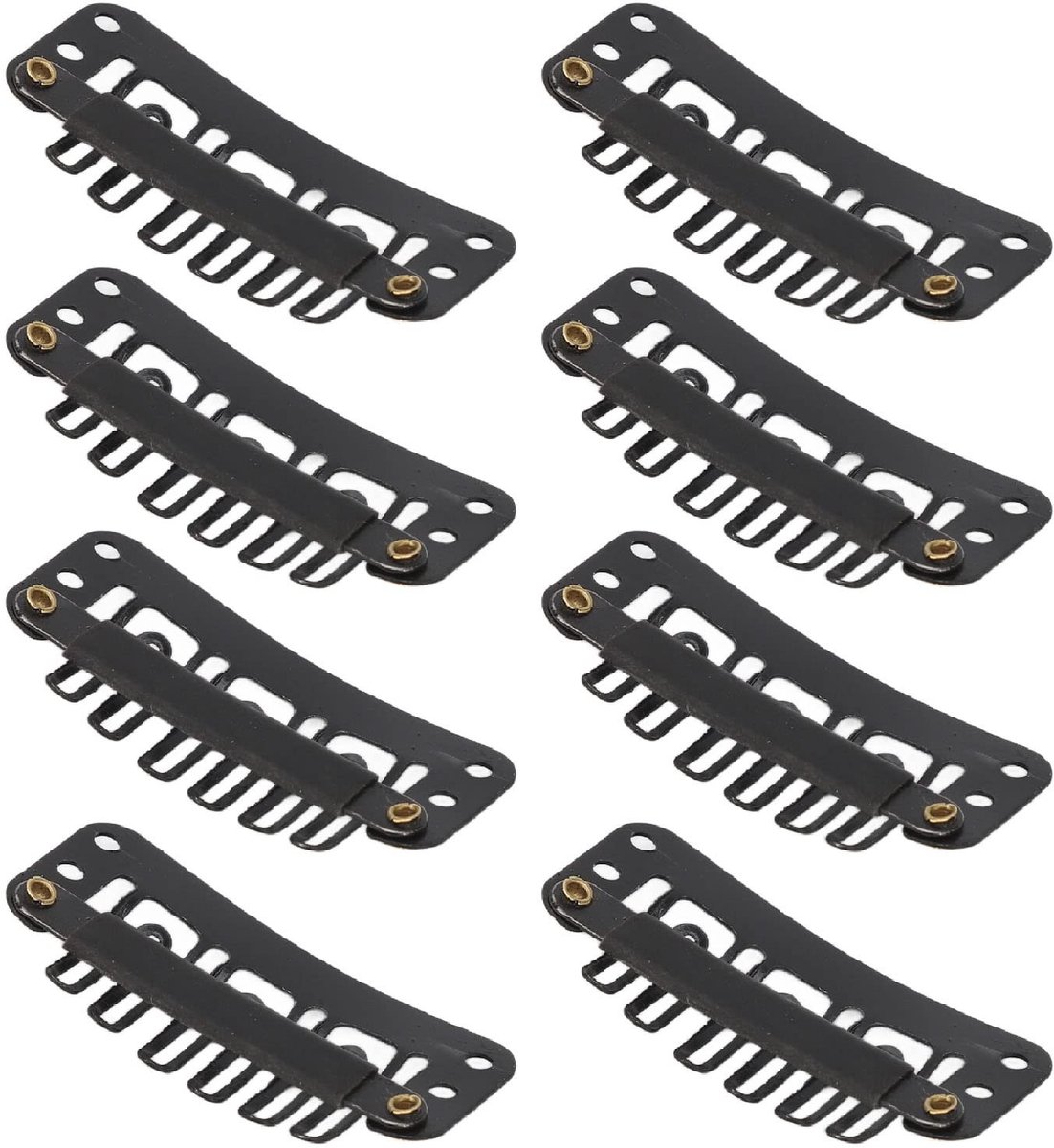 Dailygoody - Haarclips - Roestvrijstalen pruikclips - Duurzaam en sterk - 100 stuks - Voor haarextensies en styling - Geschikt voor professioneel gebru