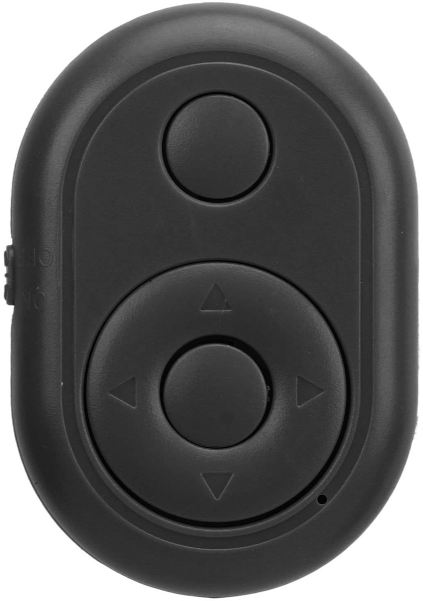 Dailygoody - Bluetooth-afstandsbediening - Draadloos - Ideaal voor selfies - Zwart - Afstandsbediening voor camera - Geschikt voor mobiele telefoons e