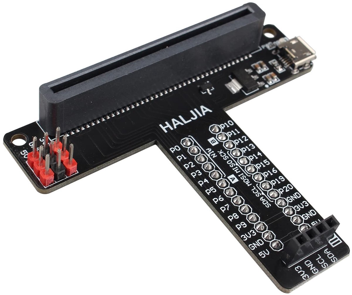 Dailygoody - uitbreidingsbord - T-type adapter - Programmeerbare kit - Compact formaat - Micro:bit compatibel - Educatieve leren kit - Gesch...