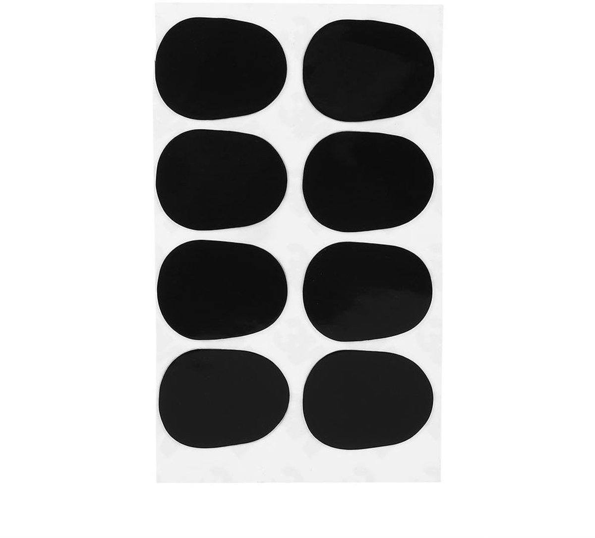 Dailygoods - Dailygoody - Sax Mondstuk Patches - 8 Stuks - Flexibele Dikte 0.3/0.5/0.8mm - Zwart/Wit - Bescherming voor Mondstuk - Geschikt voor Saxofoon en Klarin.