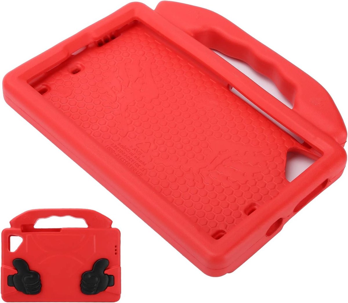 8.0 Inch Tablet Hoesje 2019 - Schokbestendige en Anti-Drop Bescherming voor Kinderen, EVA Materiaal, Rood, Ideaal tegen Krassen en Stoten