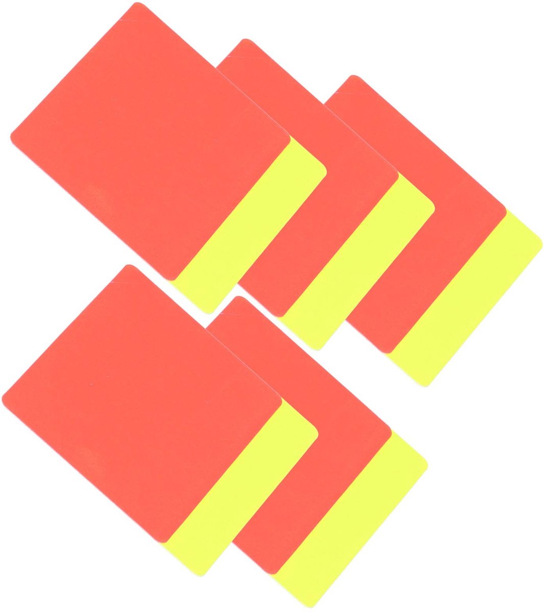 Dailygoods - Dailygoody - Scheidsrechterskaarten - Rood en Geel - Voetbalwedstrijden - Set van 2 kaarten - Duidelijke signalering - Handzaam formaat - Geschikt voo