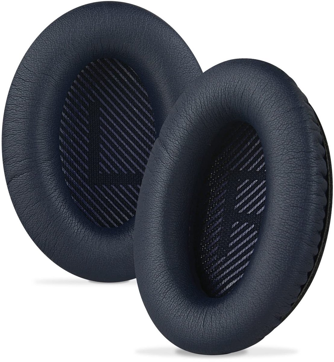 Dailygoods - Dailygoody - Oorkussens - Hoofdtelefoonaccessoires - Eiwit leer - Midnight Blue - Comfortabel en duurzaam - Geschikt voor Bose QC45, QC35, QC25, AE2