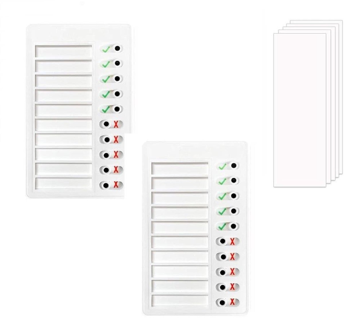 Dailygoods - Dailygoody - To Do Lijst Checklist Board - Klusjes Grafiek - 2 Stuks - Muur en Koelkast - Routine Grafiek voor Kinderen en Volwassenen - Geschikt voor