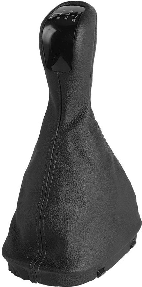 Dailygoods - Dailygoody - Pookknop Gaiter - 6 Speed Schakelknop - Zwart - Gear Shift Knob Cover - Perfect voor Mercedes C Klasse W203 - Stijlvolle Afwerking