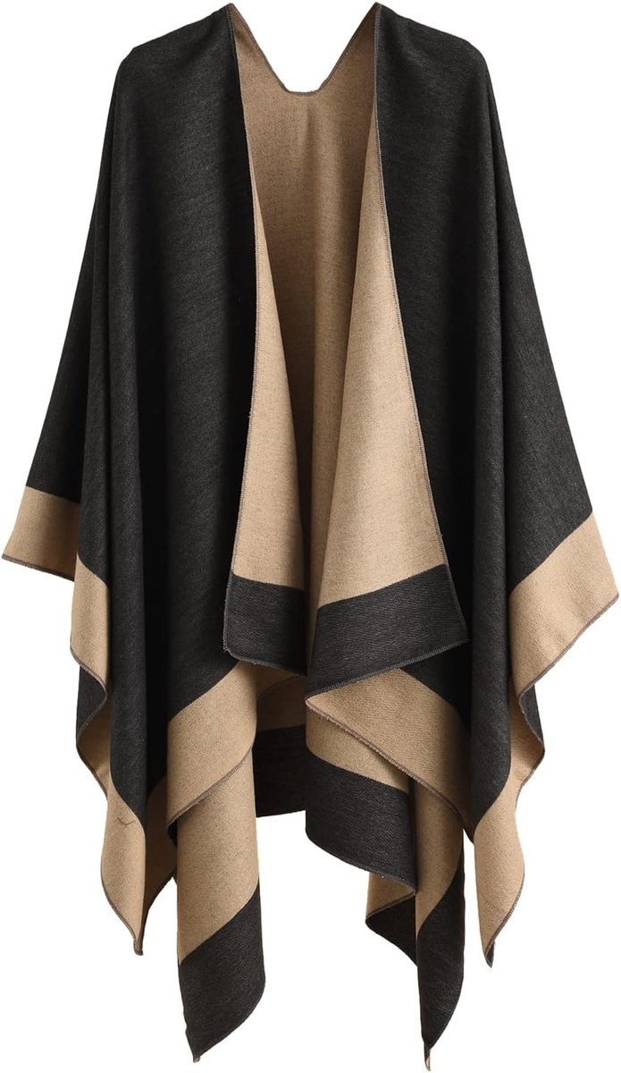 Elegante Dames Poncho voor de Winter - Warme Gebreide Cape als Cadeau voor Verjaardag of Kerstmis, Perfect voor Koude Dagen en Stijlvolle Outfits