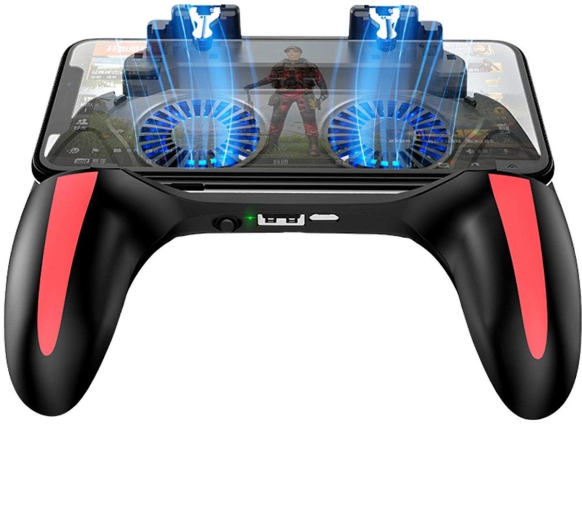 Dailygoody - Warmteafvoer Gamepad - Mobiele Gamepad - Dubbele Koelventilatoren - Geschikt voor 4,7-6,5 Inch Telefoons - 5000mAh Batterij - Ideaal voor...