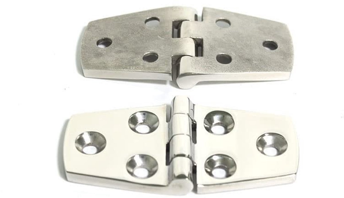 Dailygoods - Dailygoody - Deurscharnier Marine Grade 316 Rvs - Duurzaam en Betrouwbaar - Geschikt voor Boot Deuren - Vervangingsaccessoire - Hoogwaardige Kwaliteit