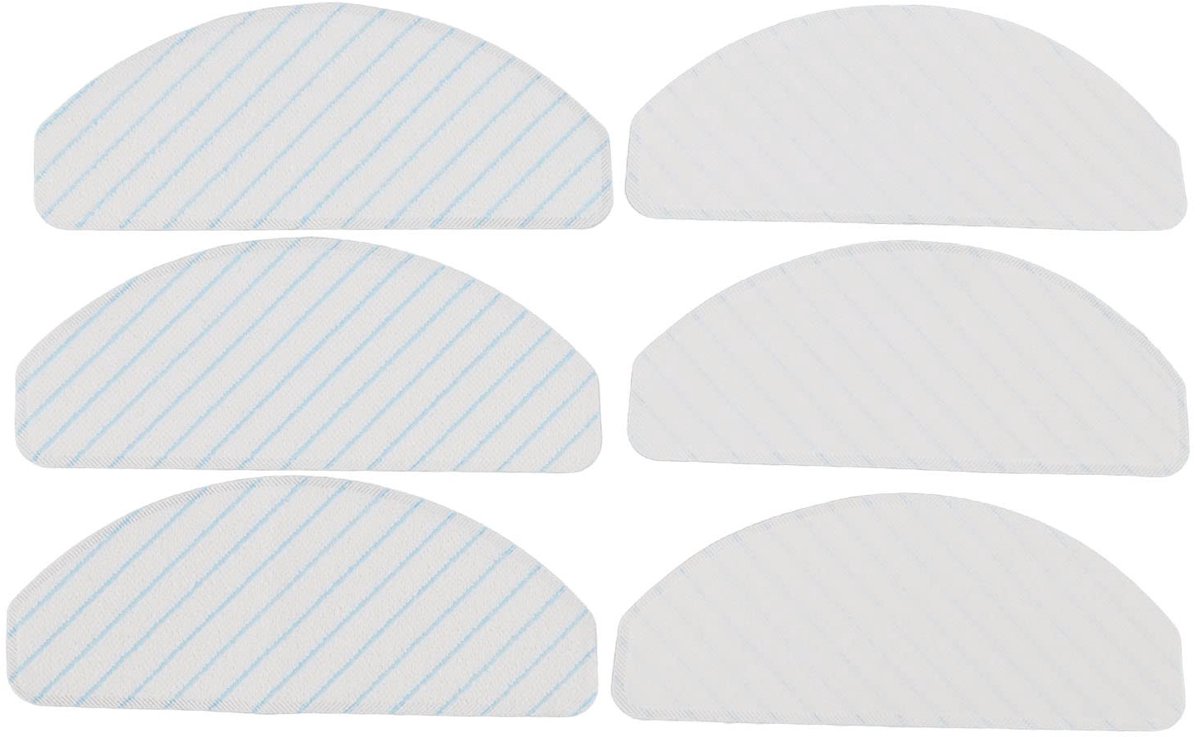 Dailygoods - Dailygoody - Vervanging Mop Pads - 6 Stuks Mop Doek - Hoogwaardige Reiniging - Geschikt voor Yeedi - Duurzaam en Slijtvast - Efficiënte Stofzuigeracce..