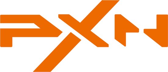 Het oranje "PXN" logo.
