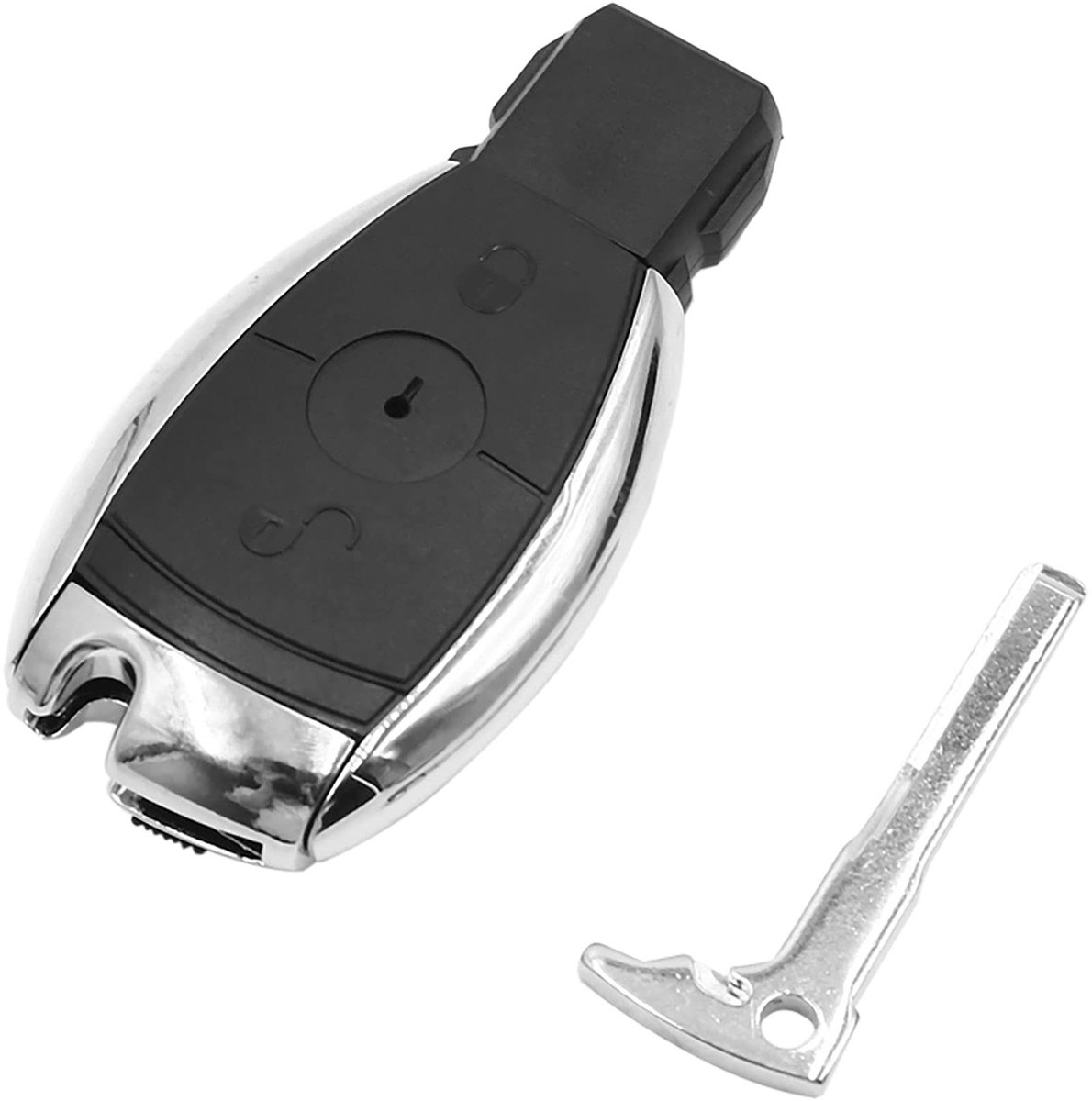 Dailygoods - Dailygoody - Vervangende Behuizing voor Autosleutels - Draadloze Sleutelbehuizing - Perfecte Vervanging - 2 Toetsen - Geschikt voor Oude Afstandsbedie