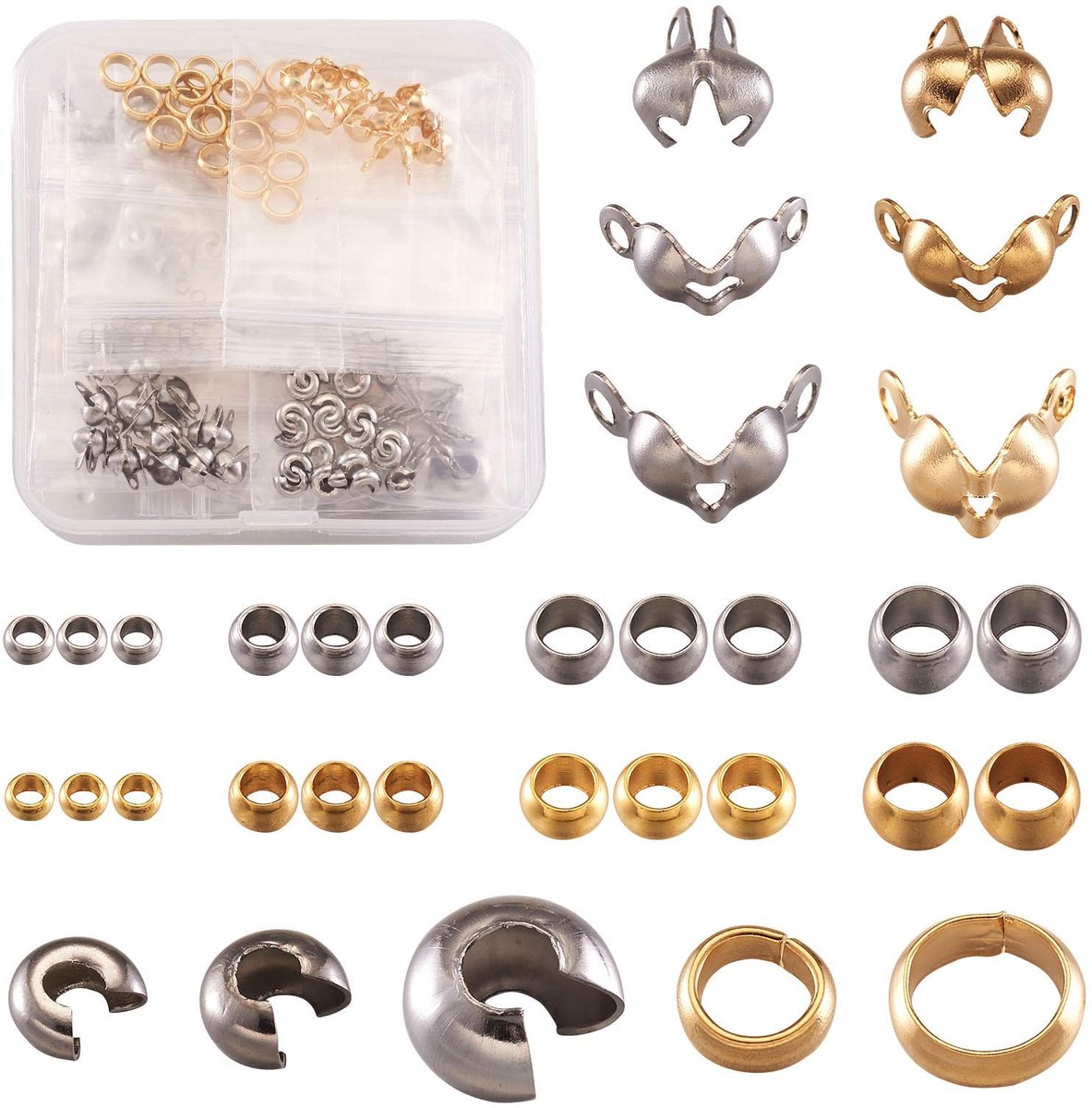 Dailygoods - 370 Stuks Kraalaccessoires voor Sieraden Maken en Ambachten