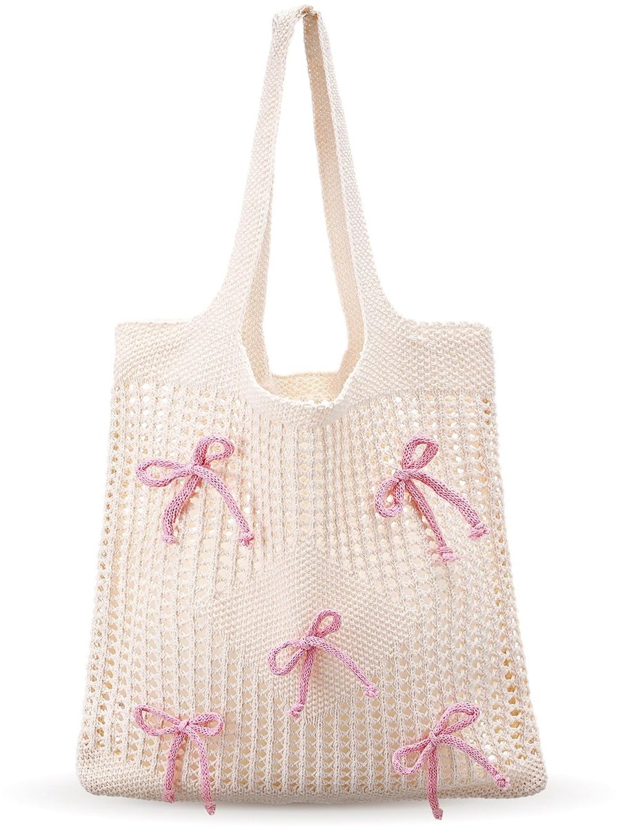 Dailygoody - Strandtas - Strandtas voor Dames - Comfortabel en Ruim - Roze - Schoudertas voor Meisjes - Perfect voor Zomer en Strand - Lichtgewic