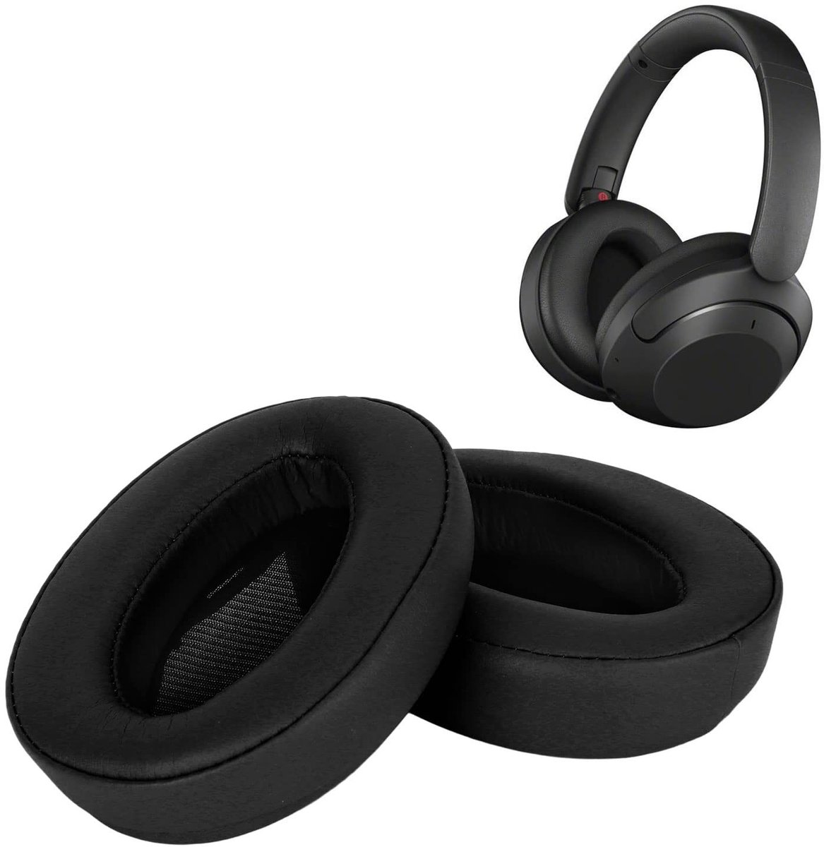 Dailygoods - Comfortabele Vervangende Oorkussens voor Hoofdtelefoons (Zwart)