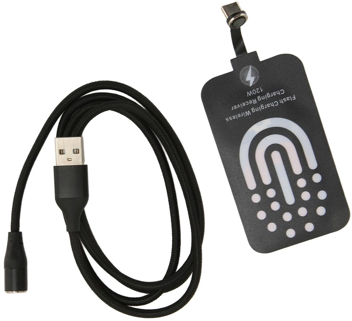 Dailygoods - Dailygoody - Draadloze Oplader - Type C Ontvanger - Snelle en Veilige Oplading - Compact Formaat - Compatibel met Diverse Smartphones - Geschikt voor ...