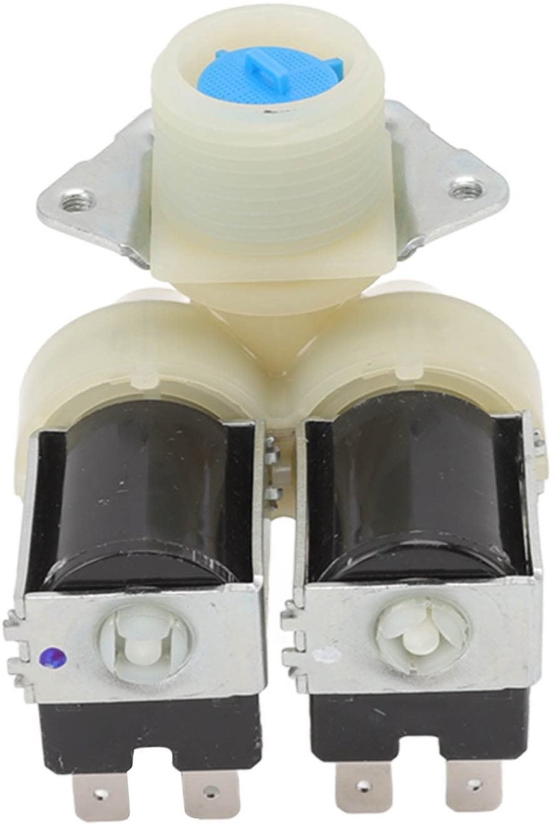 Dailygoods - Dailygoody - Magneetventiel - Watertoevoer voor wasmachine - Eenvoudige installatie - Universeel model - Geschikt voor diverse wasmachines - 2 poorten