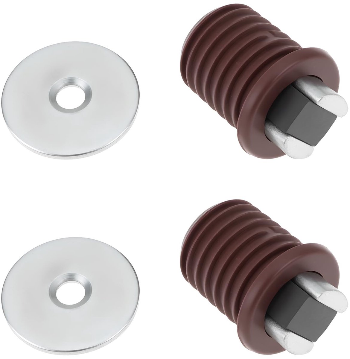 Dailygoods - Dailygoody - Magnetische Toilet Deur Catch - 2 Stuks - 14x15x20mm - Caravan Accessoire - Sterke Magneten - Handige Toiletoplossing - Geschikt voor Car
