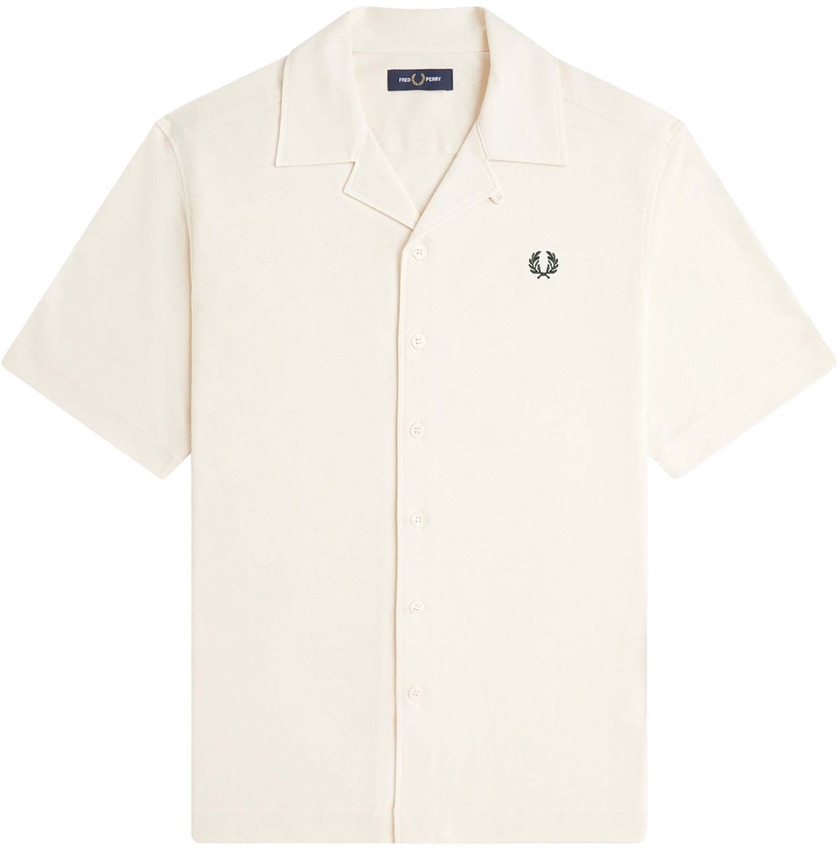 Polo Fredperry Fp Mesh Shirt Met Reverskraag Fashion Wear Volwassen Beige