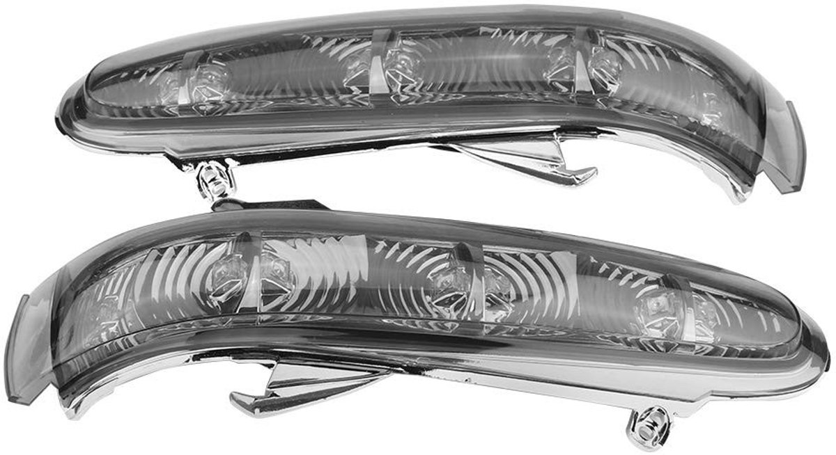 Dailygoods - Dailygoody - Achteruitkijkspiegel - Indicator - Veiligheid - Zwart - Turn signal light - Perfect voor W220 S-Class en W215 CL-Class - 12 Volts