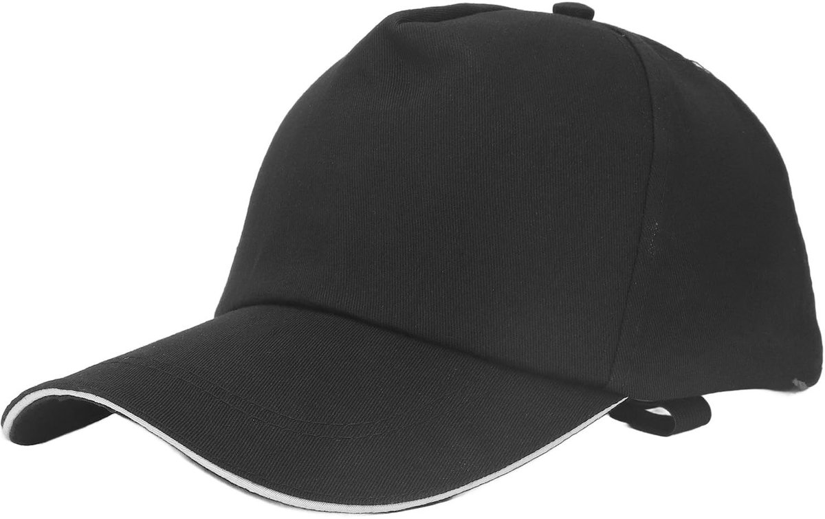 Dailygoods - Dailygoody - Anti-stralingshoed - Lichtgewicht - Verstelbare Baseballpet - Zwart - EMF-bescherming - Ideaal voor buitenactiviteiten - Voor heren