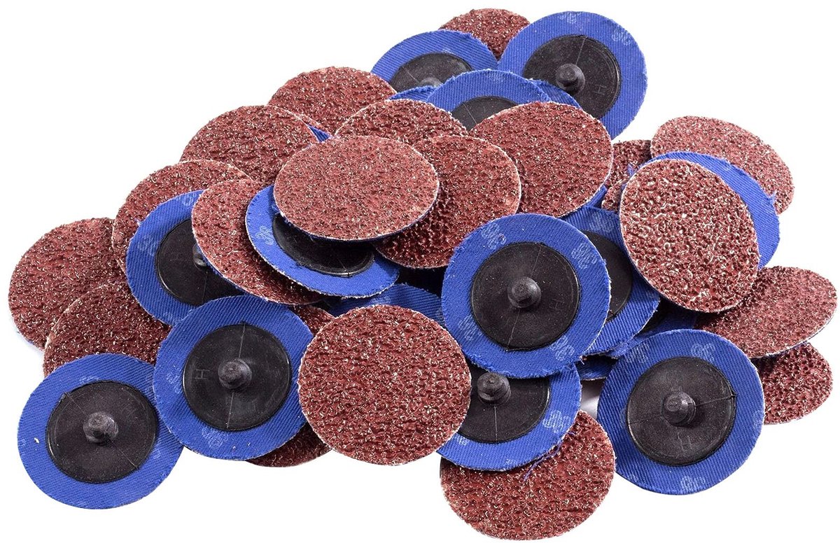 Dailygoods - Dailygoody - Schuurdiscs - Metalen schuurdiscs - 36 grit - 50 stuks - Handmatige schuurmachines - Voor een gladde afwerking - Geschikt voor metaa