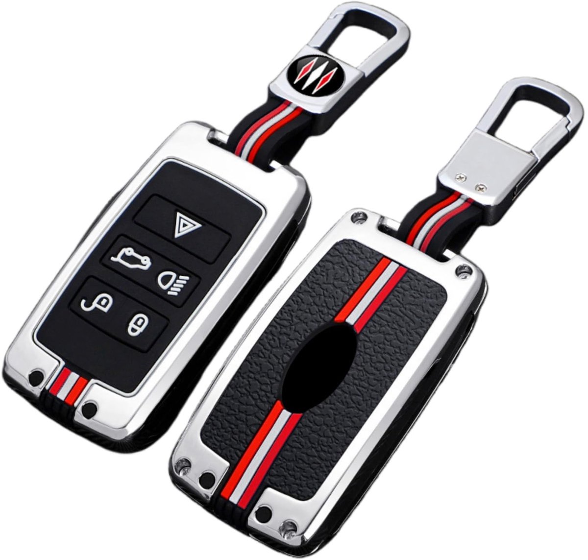 Dailygoods - Dailygoody - Zinklegering Autosleutel Cover - Sleutelhanger - Modieus ontwerp - Geschikt voor Land Rover - Bescherming tegen schade - Ideaal voor Jagu..