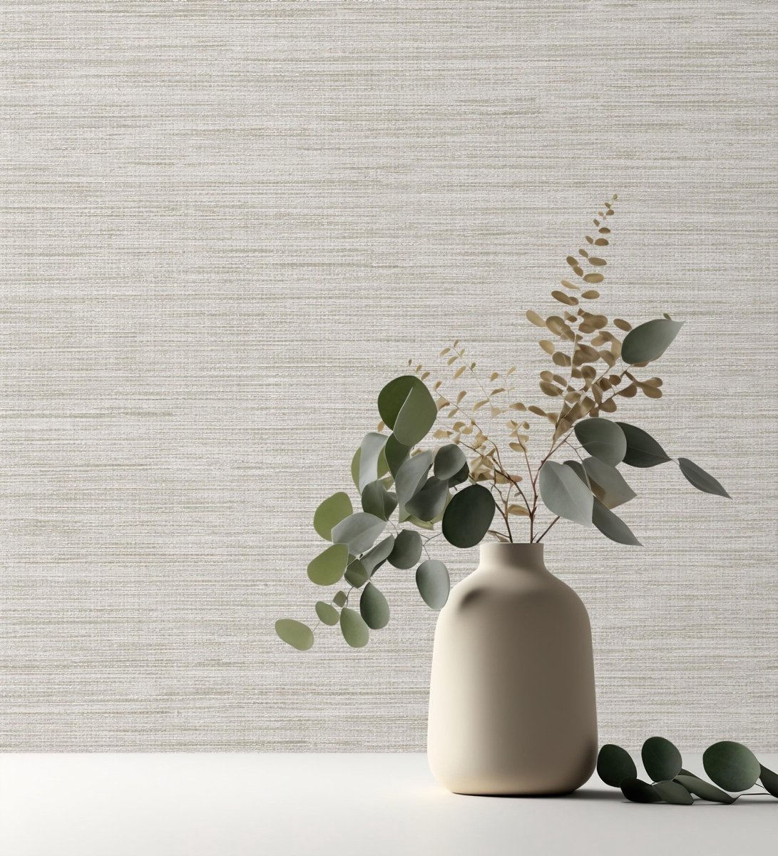 Dailygoods - Dailygoody - Behang van plantaardige vezels - Natuurlijke tinten - Duurzaam en wasbaar - 10 m x 0,52 m - Geschikt voor woonkamer en slaapkamer