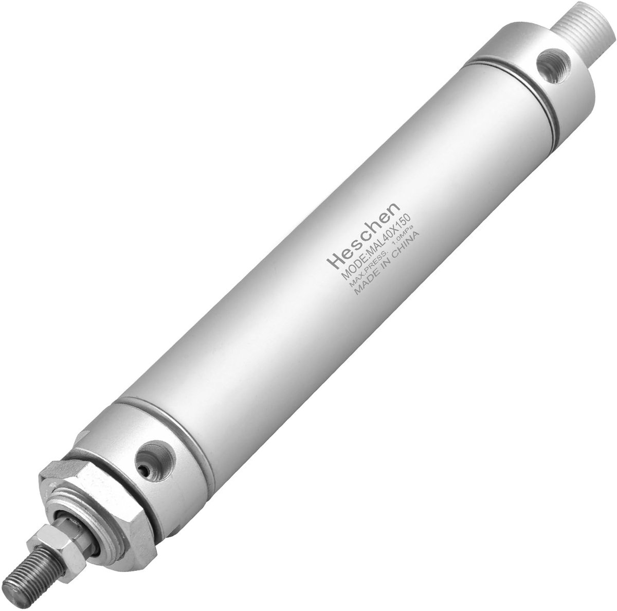 Dailygoods - Dailygoody - Pneumatische Cilinder - 40mm Boring - Dubbelwerkend - PT1/4 Aansluiting - Ideaal voor Pneumatische Toepassingen - 150mm Slag