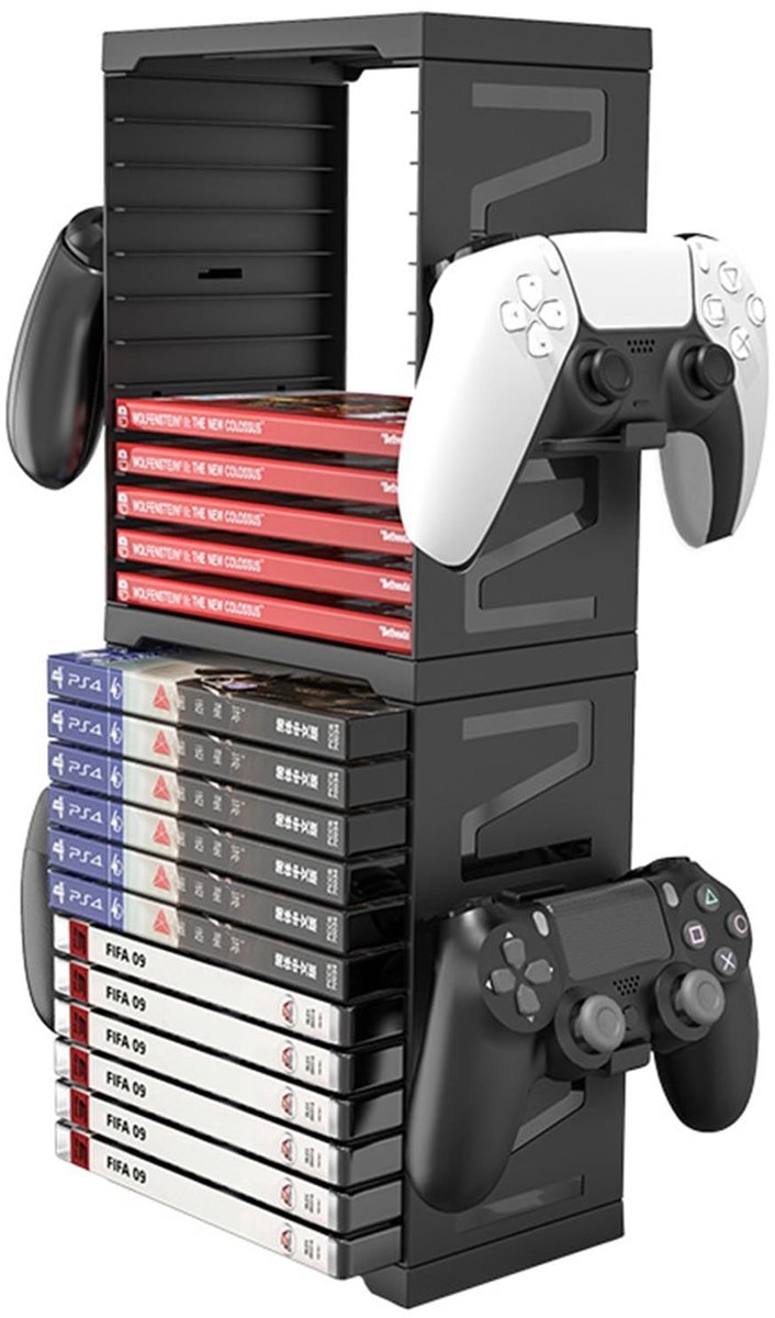 Dailygoody - Universele game-geheugentoren - Blu-ray opslag - Zwart - Game accessoire - Geschikt voor PS5 PS4 Xbox Series X Xbox One Nintendo Switch