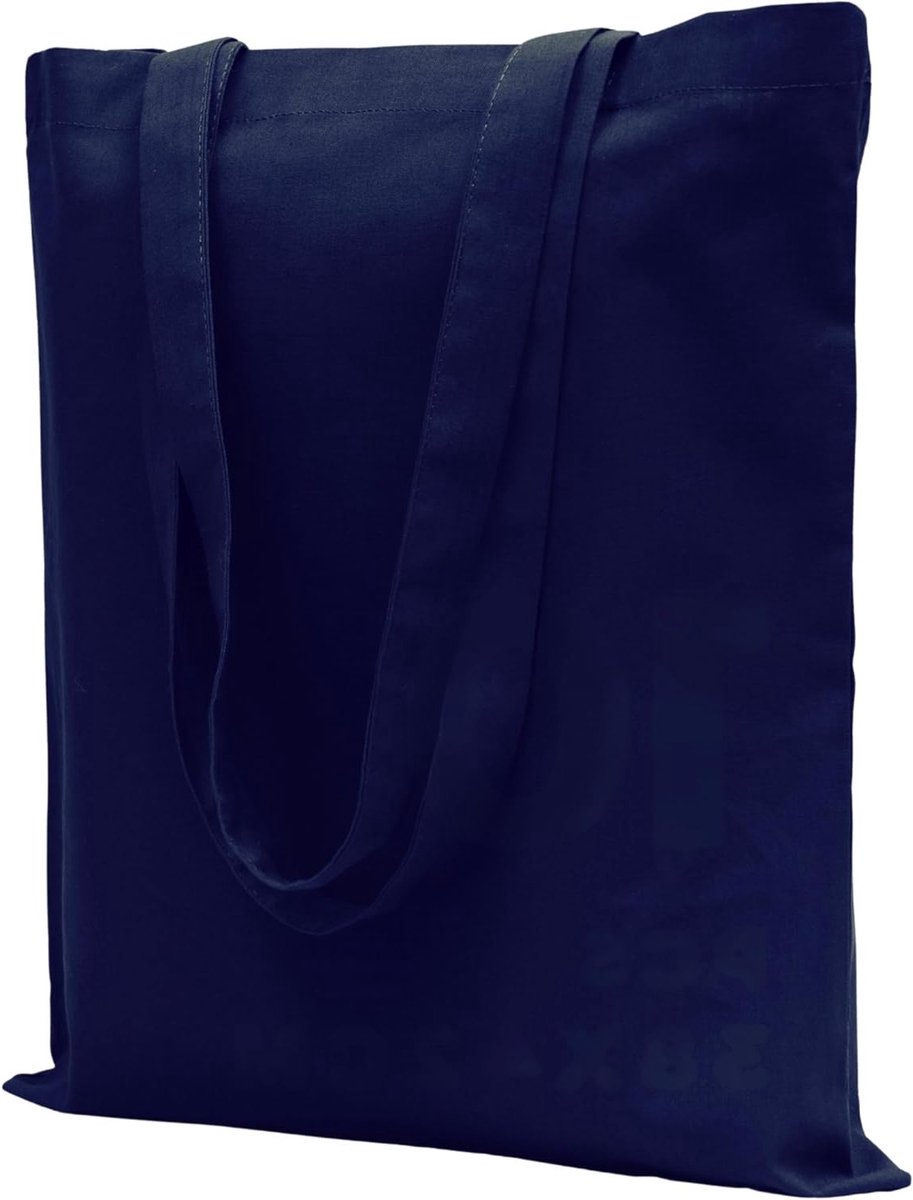 Duurzame jute tassen van 220 g/m², 38 x 42 cm, lange handvatten van 70 cm, 100% katoen, ideaal voor boodschappen en herbruikbaar