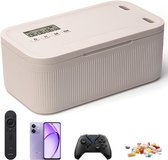 Professionele Time Lock Box met Timer - Kluis - Opbergdoos - Kitchen Safe - Telefoongevangenis voor Smartphone & Gaming - 23.9 x 13.1 x 9.6 cm - meer Focus & Zelfdiscipline - Beige