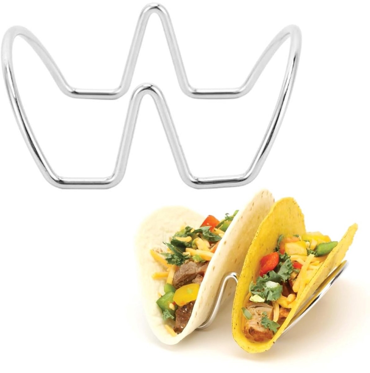 RVS Taco Houder voor Tortilla's, Burrito's en Hotdogs - Ideaal voor Feestjes en Barbecues