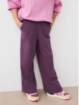 Next - Meisjes - Broek van tricotstof met wijde pijpen - Rood