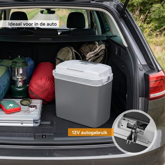TZS First Austria Elektrische Koelbox - 16L - 12V en 230 voltx - Frigobox -Koelen en Verwarmen - Grijs van Merkloos — afbeelding 5