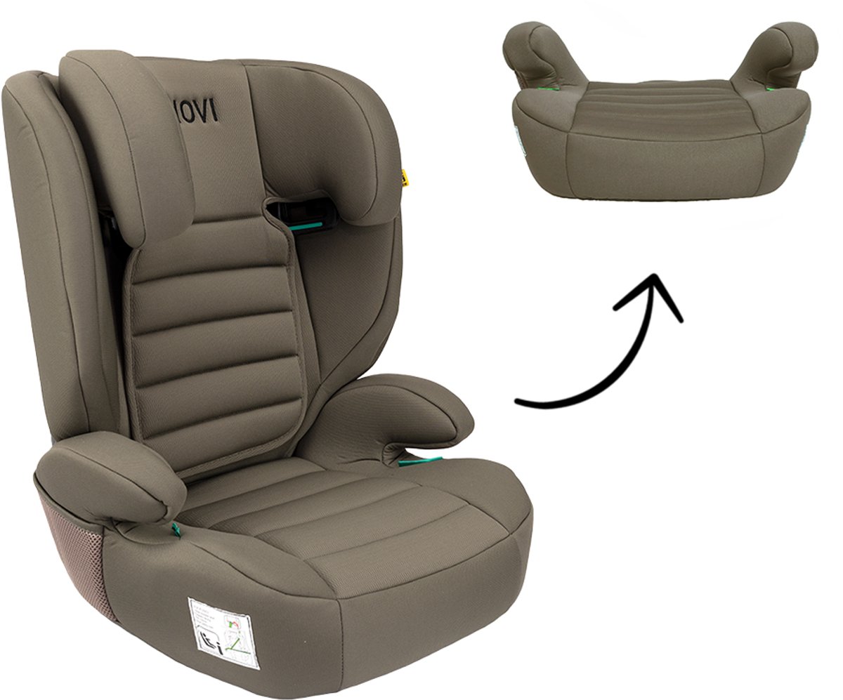 Bol.com Novi Baby James Premium Autostoel - i-Size - Gordel - Donker Taupe aanbieding