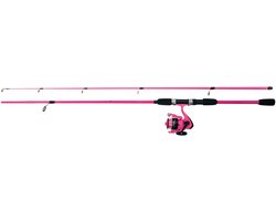 Albatros - Spin Comboset Pink - Spinhengel & Molen - 210cm - Pink - Inclusief nylon lijn