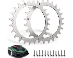 RVS spikes voor robotmaaiers - geschikt voor Bosch Indego XS 300 400 500 M700 - Zorgvuldig ontbraamd - incl…