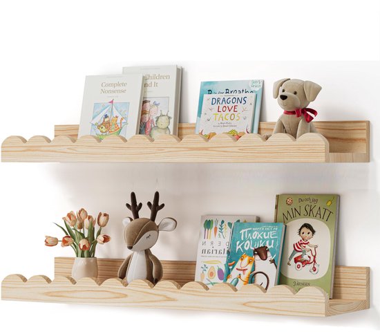 IBUYKE 5 Tier verticale plank, zwevende opslag wandplank, decoratieve