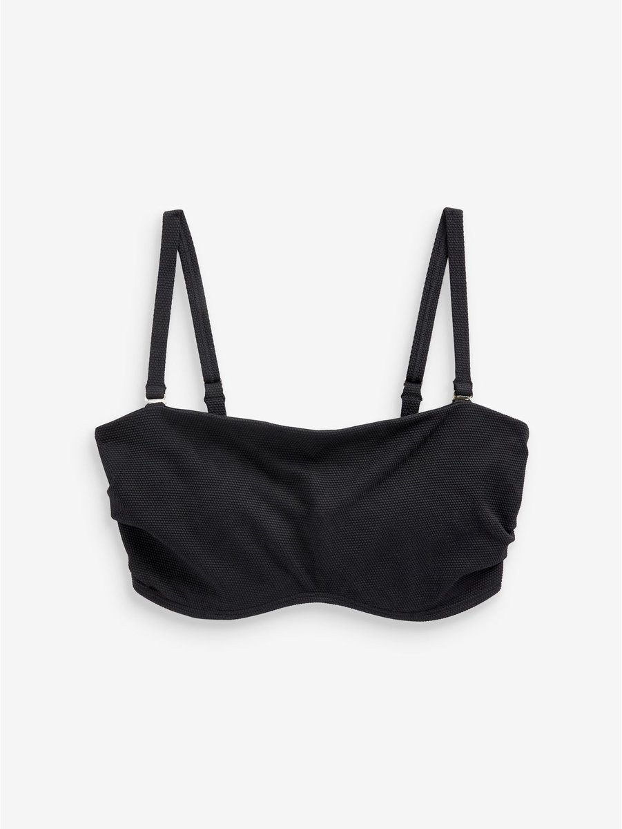 Next - Dames - Minimise bandeau-bikinitop zonder vulling, cup DD+ - Zwart