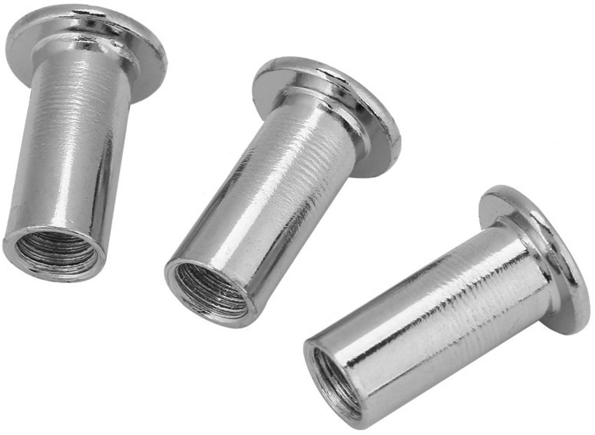 M8 Moeren met Vergulde Huls - Roestvrijstalen Platte Moeren en Zeskantmoeren voor Meubelmontage (M8*15, 30 Stuks)