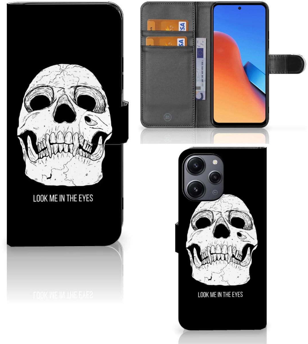 Telefoonhoesje met Naam Xiaomi Redmi 12 Skull Eyes