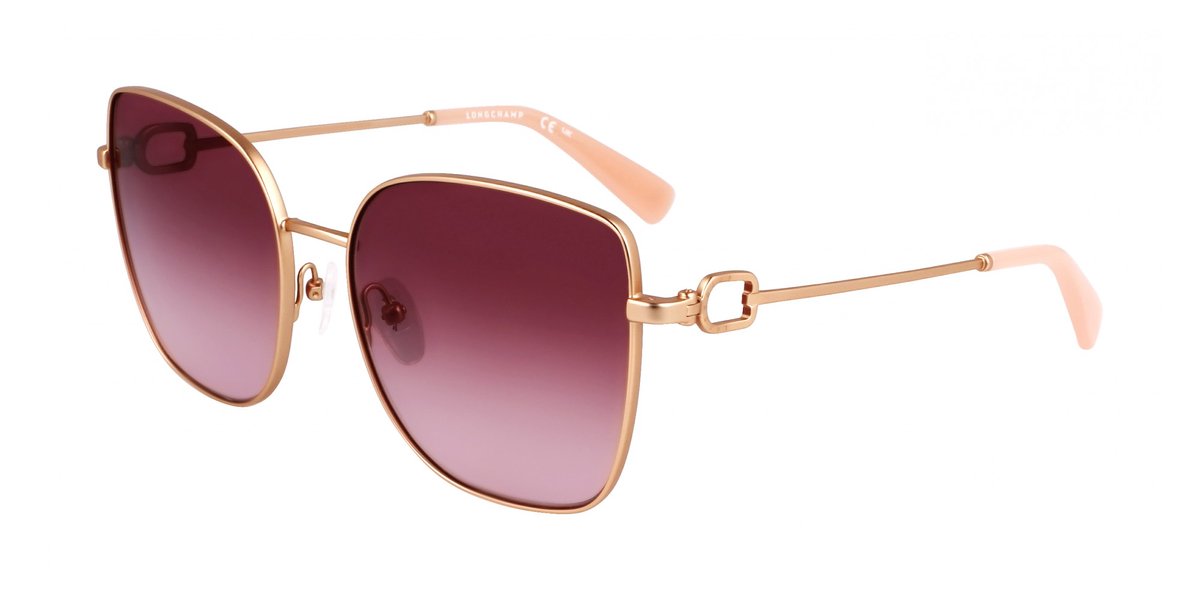 Longchamp LO177S N Rose gold/gradient brown 58/17/140 WOMAN Zonnebrillen