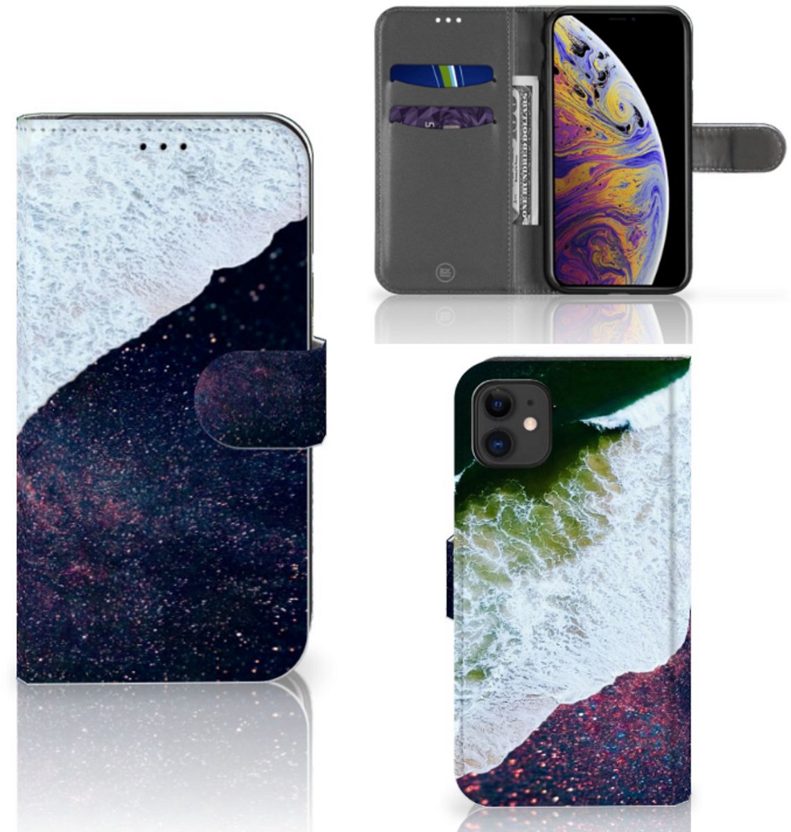 Apple iPhone 11 Book Case Sea in Space