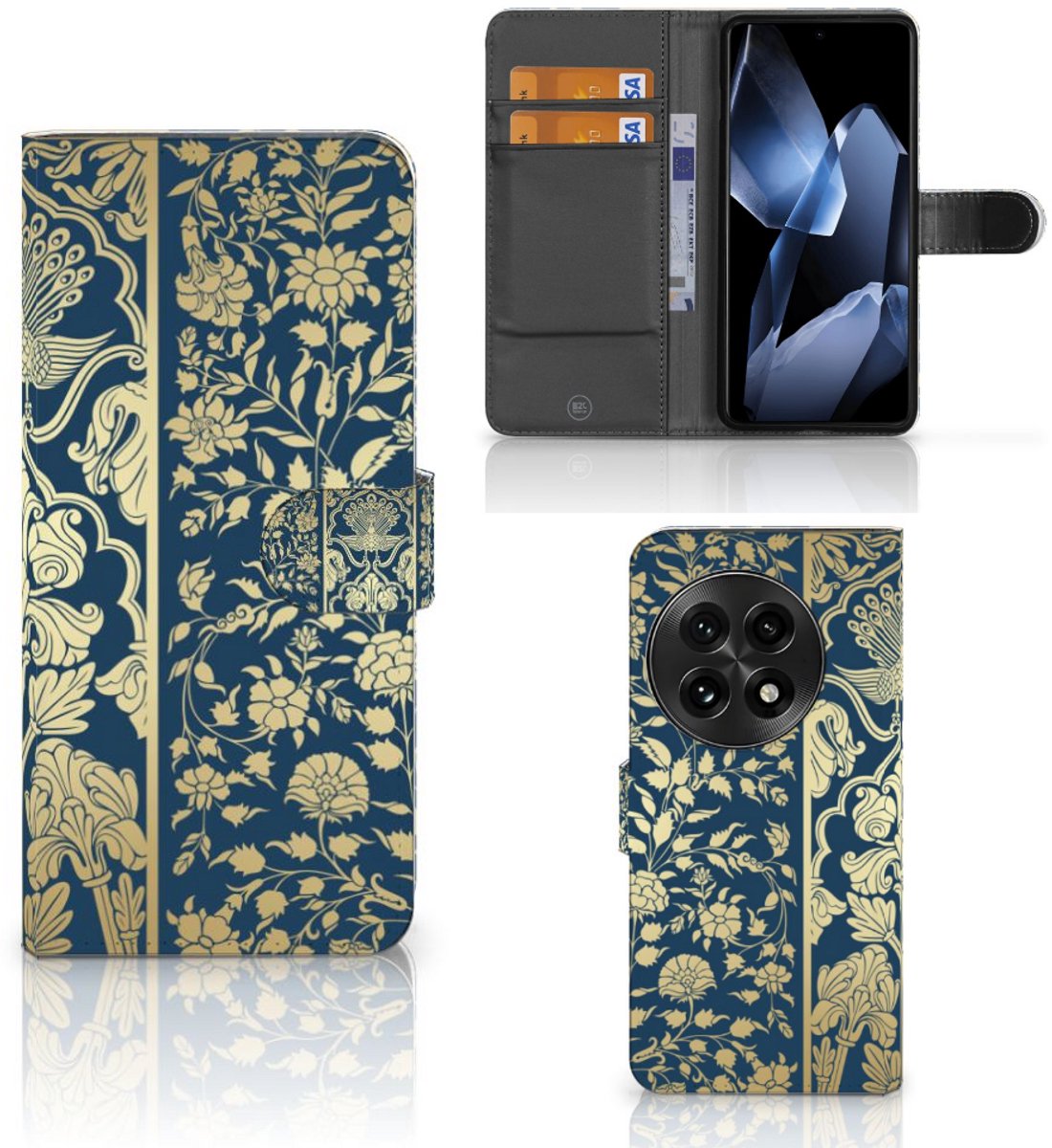 OnePlus 13 Hoesje Beige Flowers